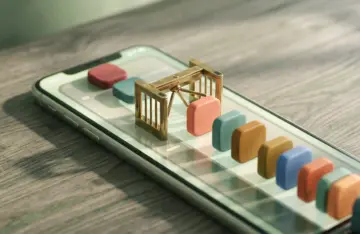 App icons queueing at a turnstile on a phone screen, illustrating the new checkpoint for Android sideloading