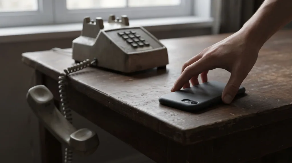 A person ending a suspicious phone call instead of enabling Android sideloading for a scammer